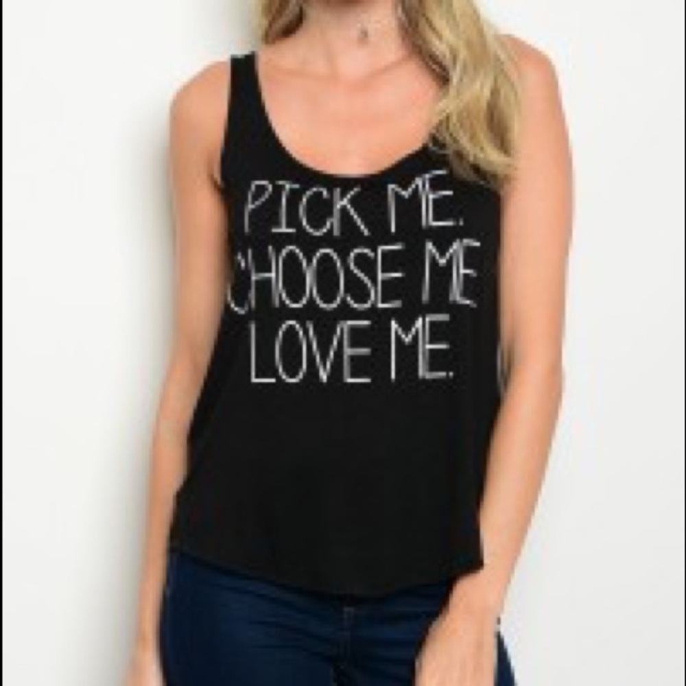 Black Graphic Top